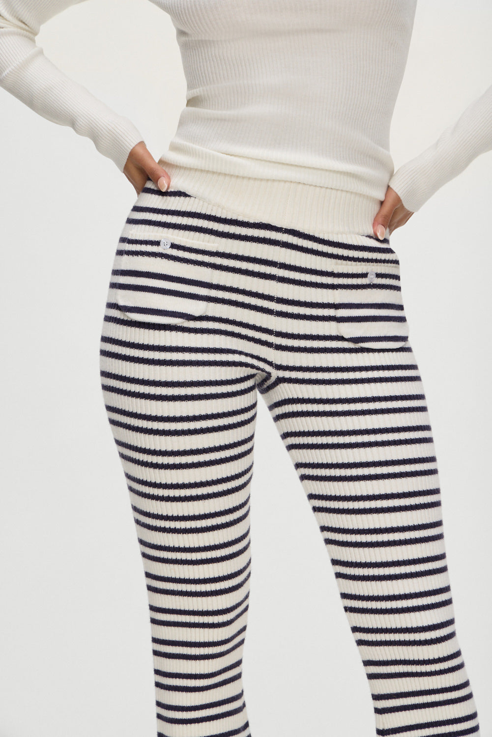 Camden Striped Knit Pants  Starlit Stripe