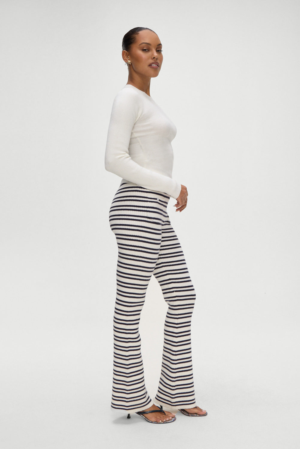 Camden Striped Knit Pants  Starlit Stripe