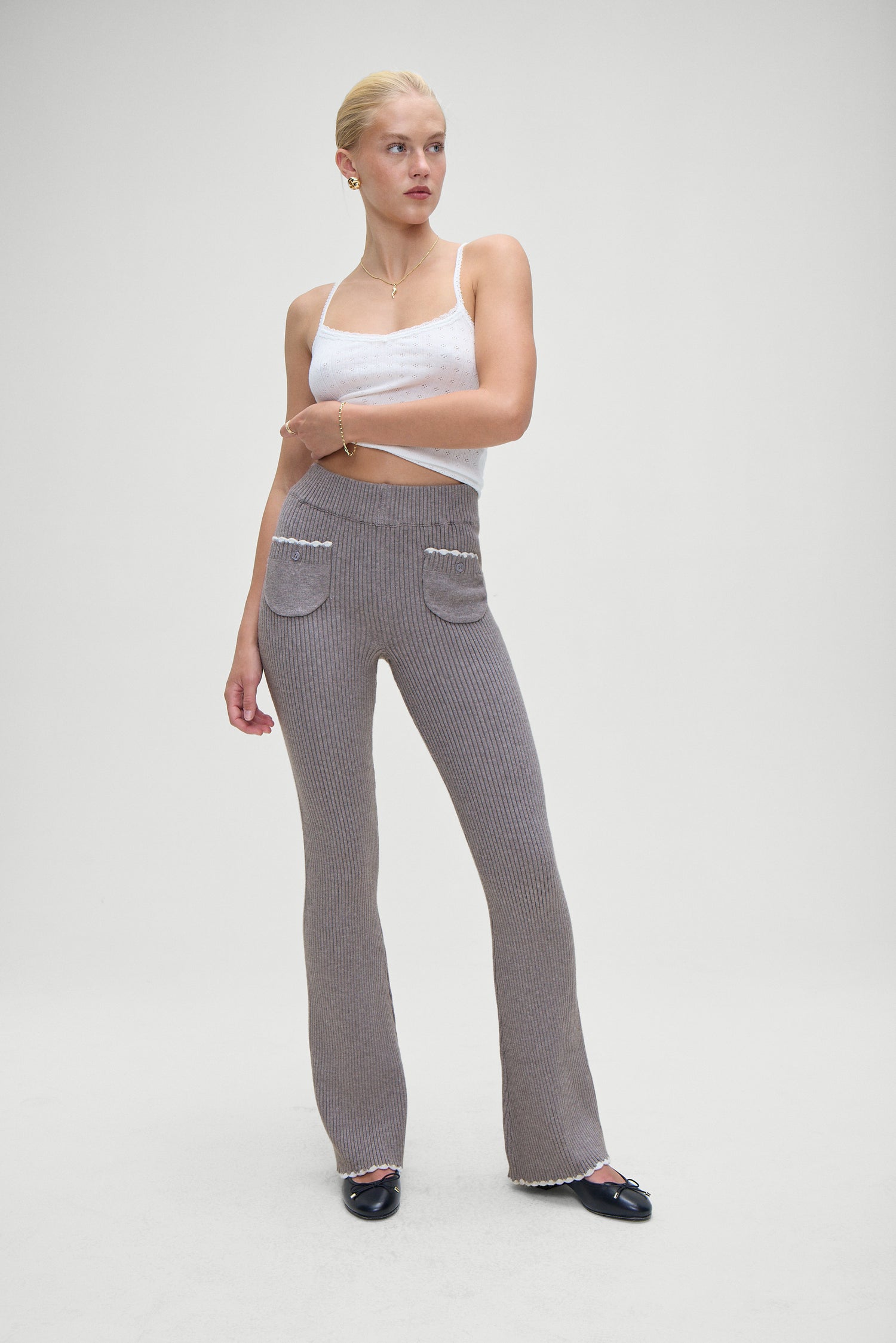 Camden Knit Pants  Rain Cloud