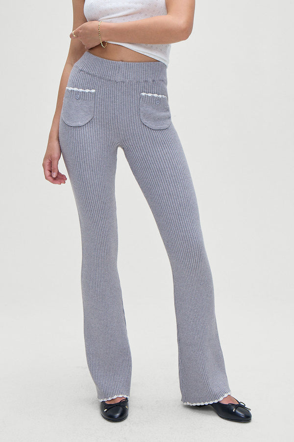 Camden knit pants rain cloud