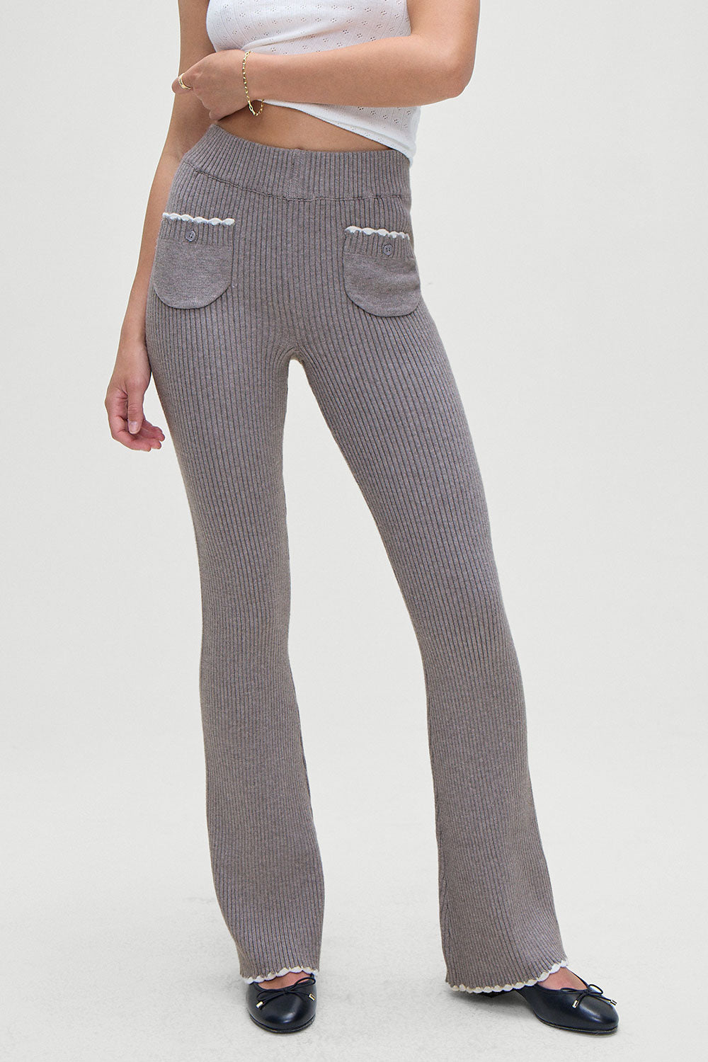 Camden Knit Pants  Rain Cloud