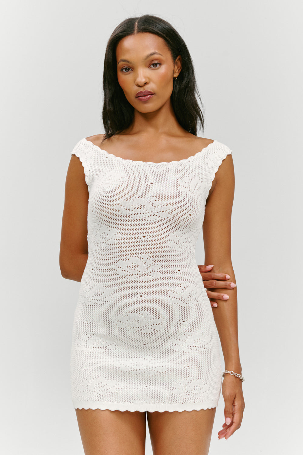 Cameron Crochet Mini Dress