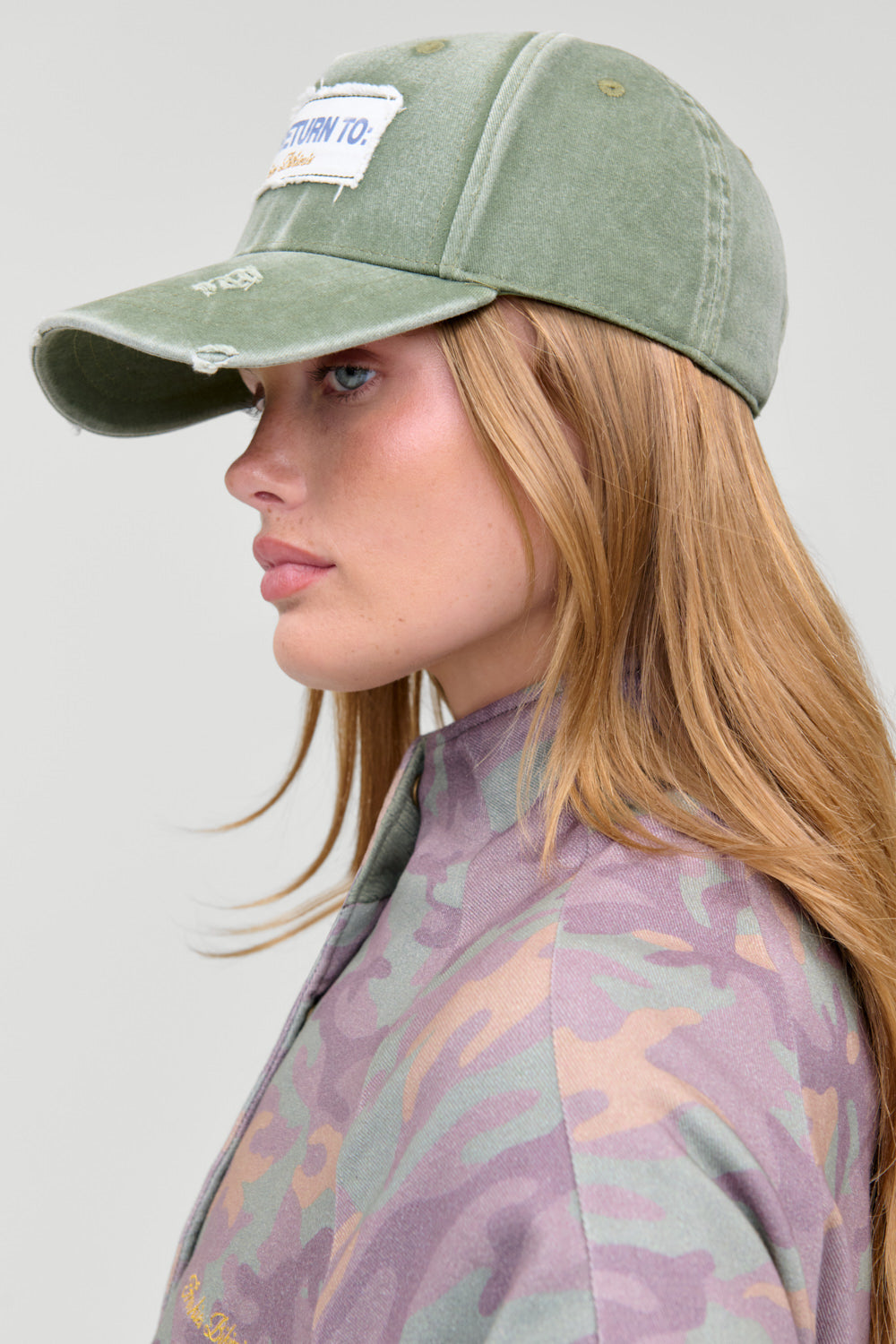 Carolina Distressed Canvas Baseball Cap  Harvest