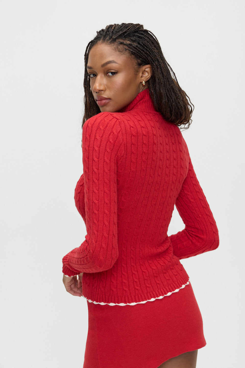 Carter Cable Knit Sweater  Heartstrings