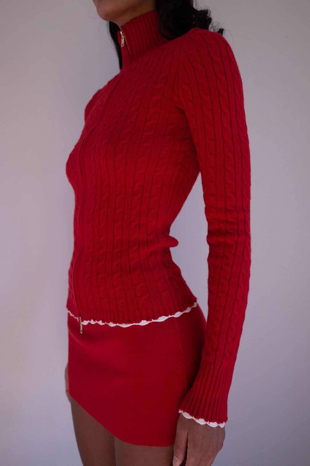 Carter Cable Knit Sweater  Heartstrings