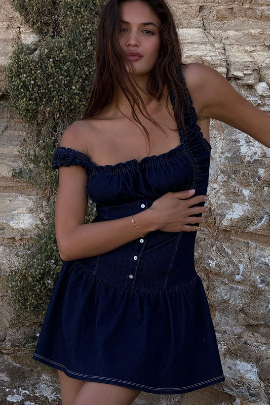 Product-Hover--Christa Denim Mini Dress Blue Denim