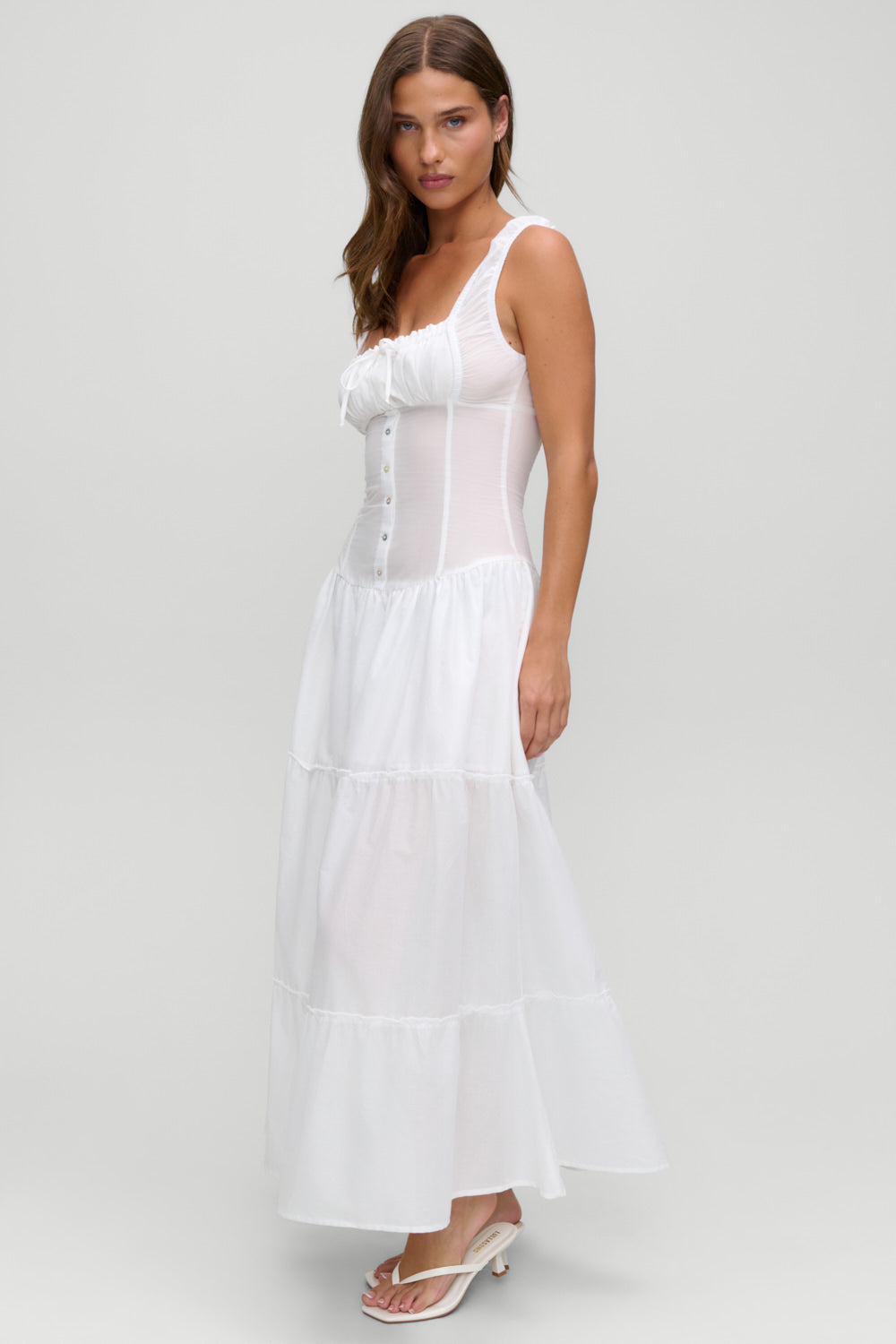 Christabelle Ruffle Maxi Dress  Sunrose
