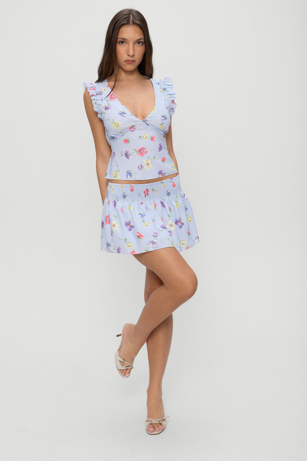 Clover Mini Skirt  Fresh Florals