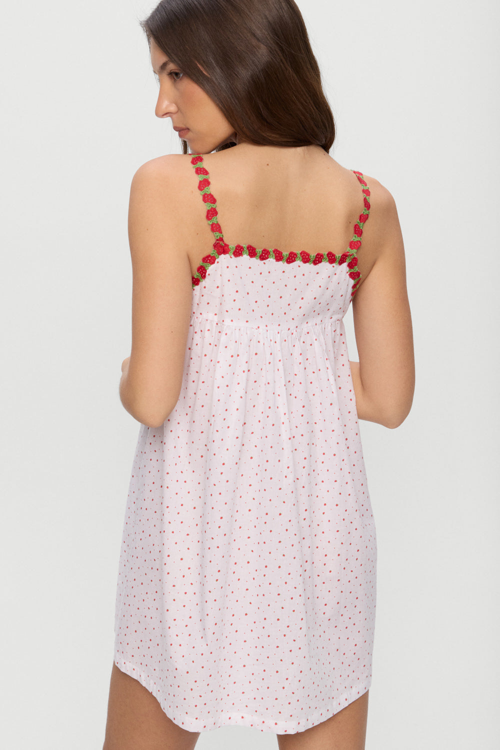 Coppola Cotton Babydoll Dress  Tiny Berry