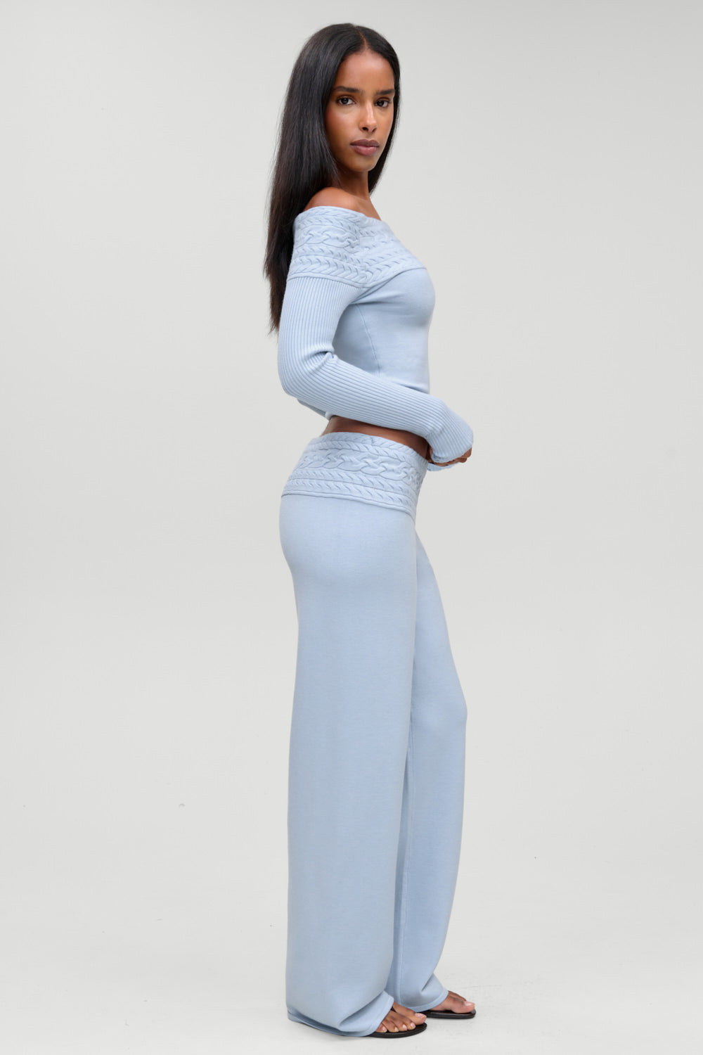 Crosby Cloud Cable Knit Pant  Horizon