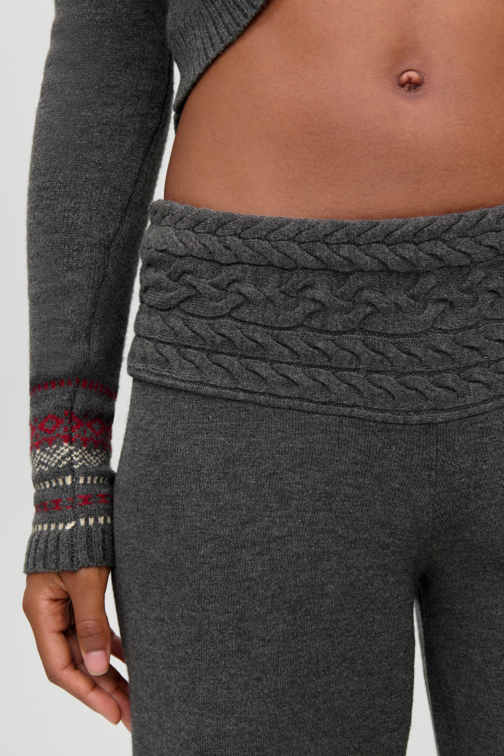 Crosby Cloud Cable Knit Pant  Winter Skies