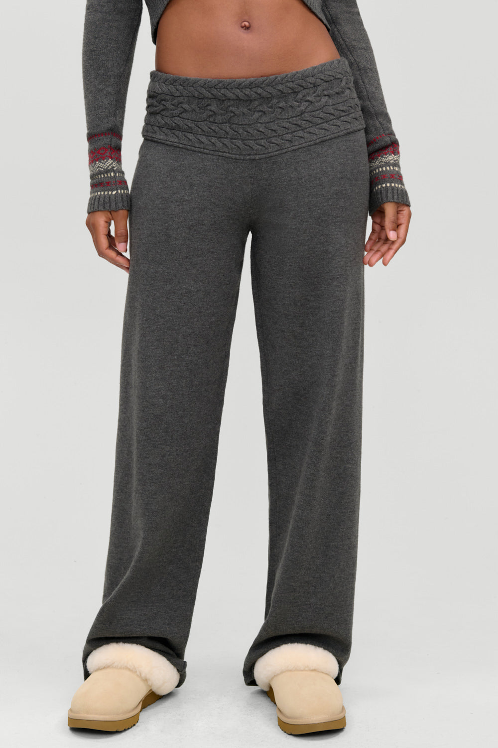 Crosby Cloud Cable Knit Pant  Winter Skies