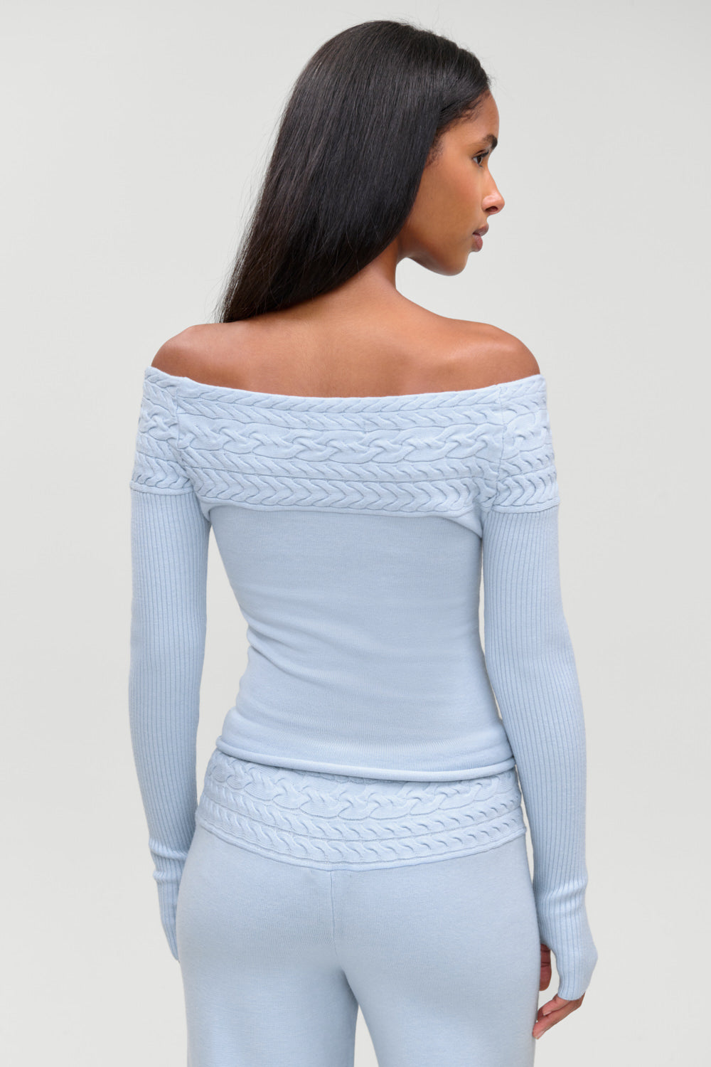 Crosby Cloud Cable Knit Sweater  Horizon