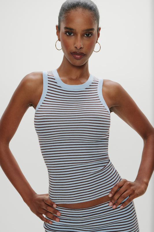 Product-Hover--Cuddle Knit Tank Top - Montauk Stripe