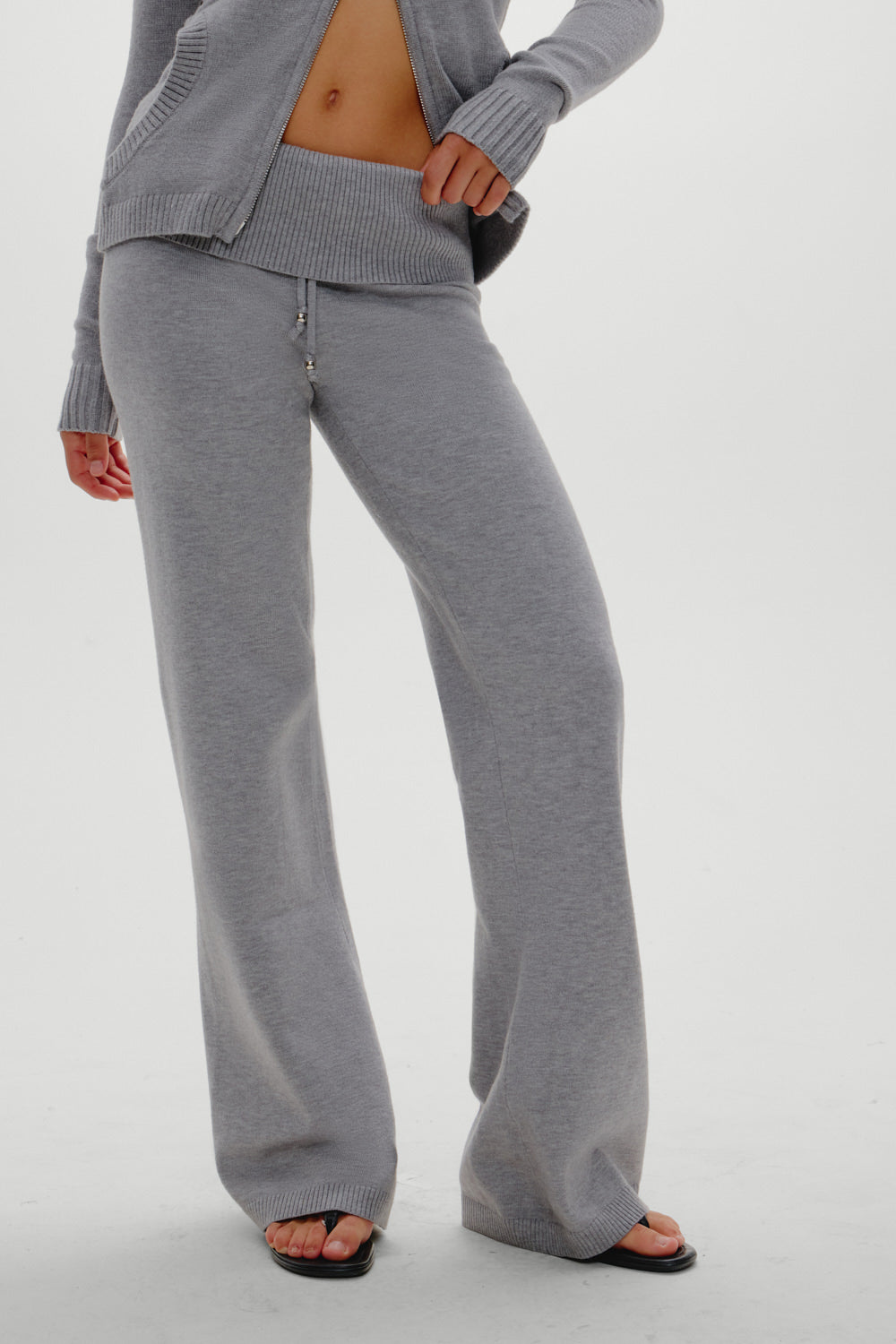 Dawson Knit Fold Over Pants  Cloud Cover