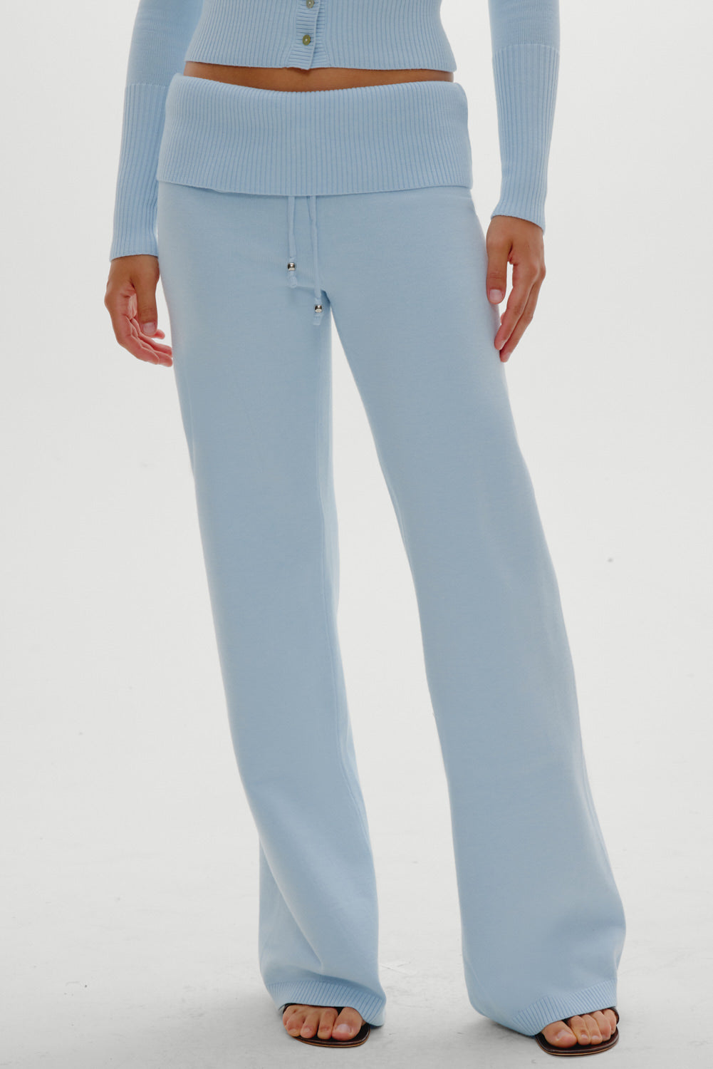 Dawson Knit Fold Over Pants  Daydream