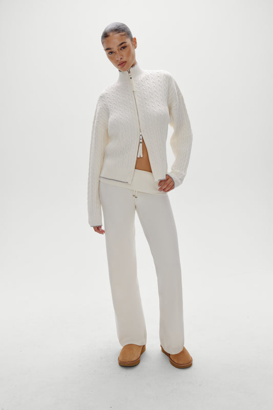 Product-Hover--Dawson Knit Fold Over Pants - Honeymoon