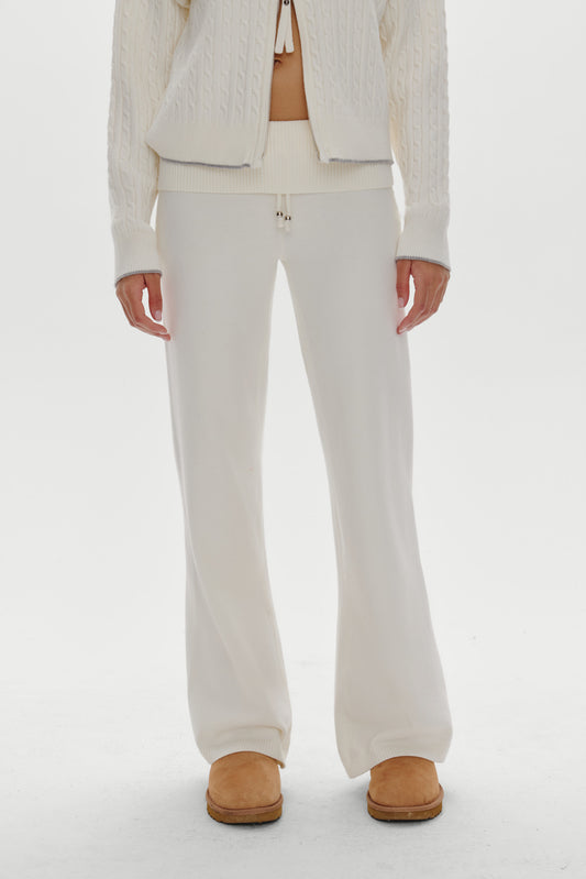 Product--Dawson Knit Fold Over Pants - Honeymoon