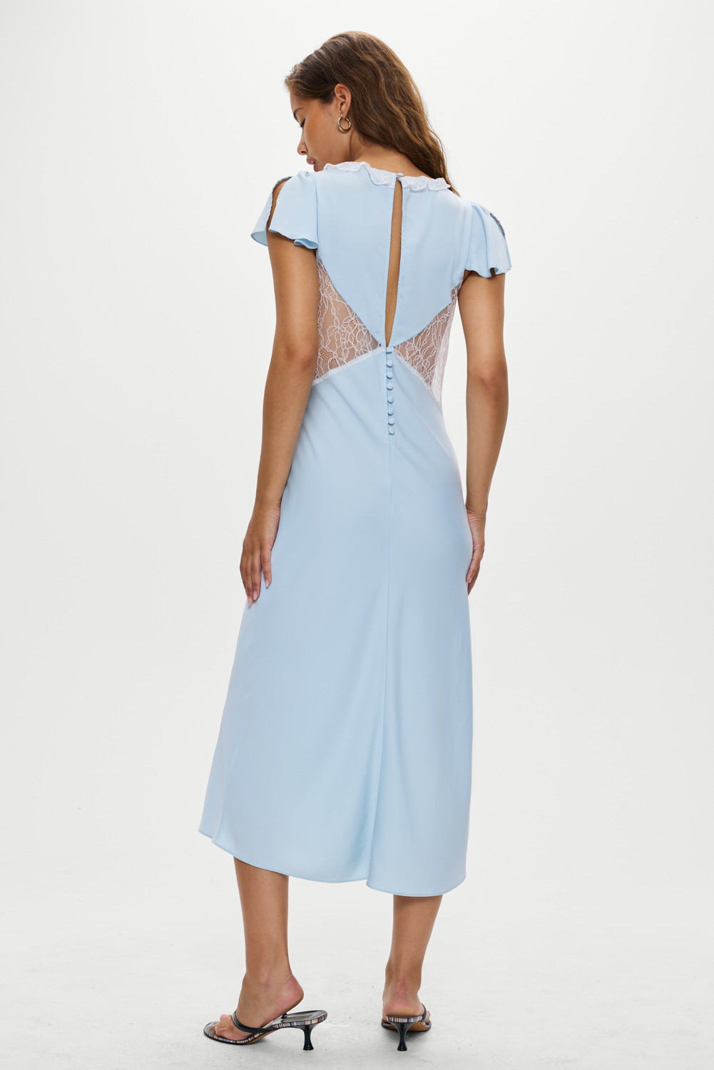 Delicate Lace Midi Dress - Angel's Breath Delicate Lace Midi Dress - Angel's Breath