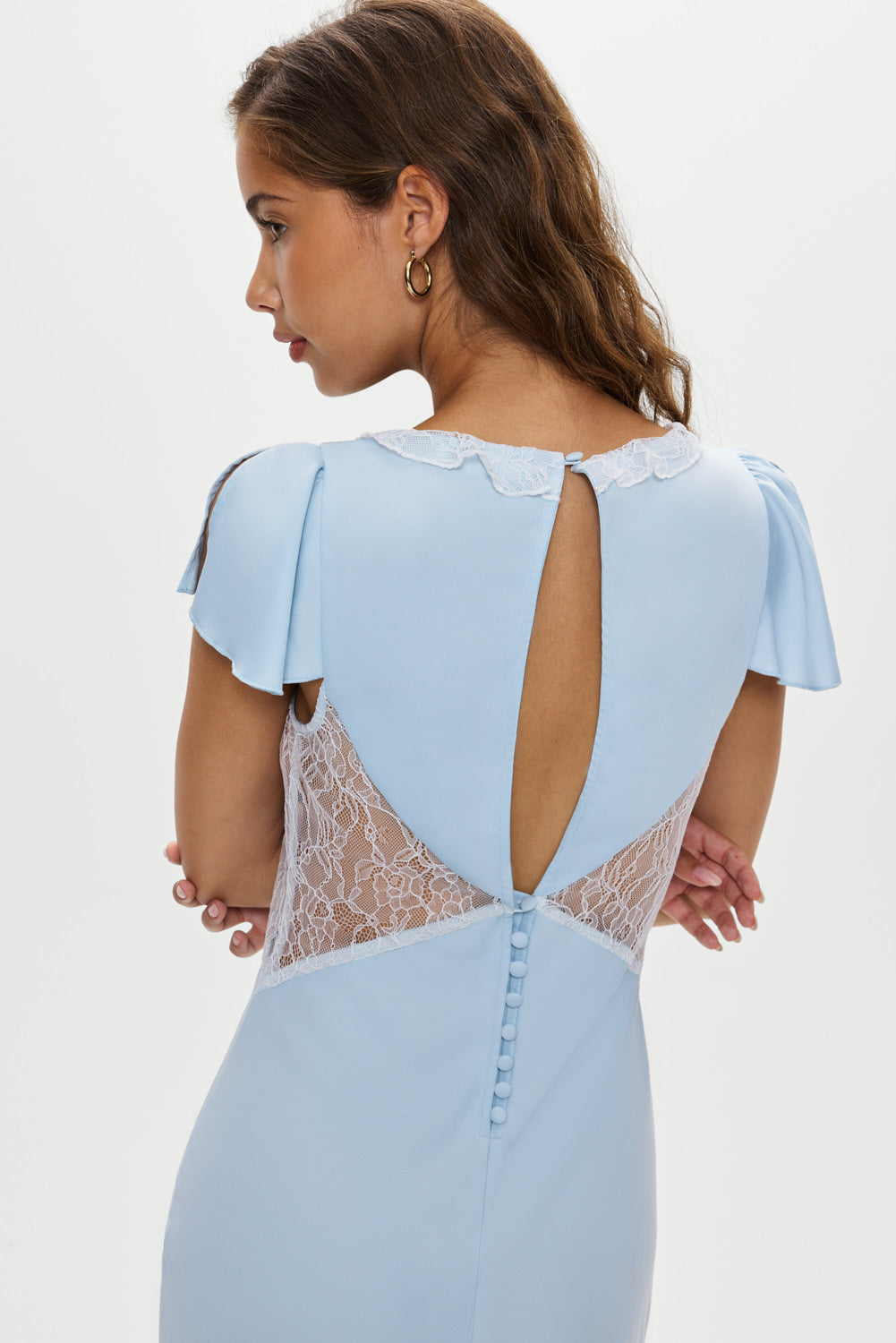 Delicate Lace Midi Dress - Angel's Breath Delicate Lace Midi Dress - Angel's Breath