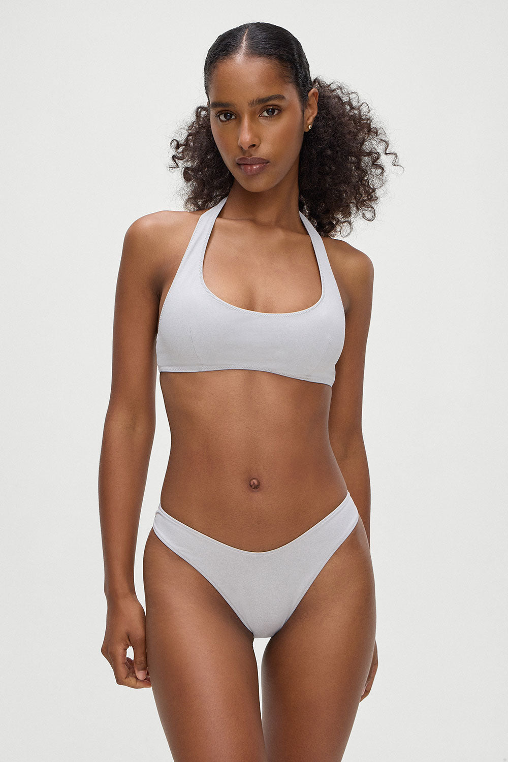 Skyler Bikini Top  Heather Grey