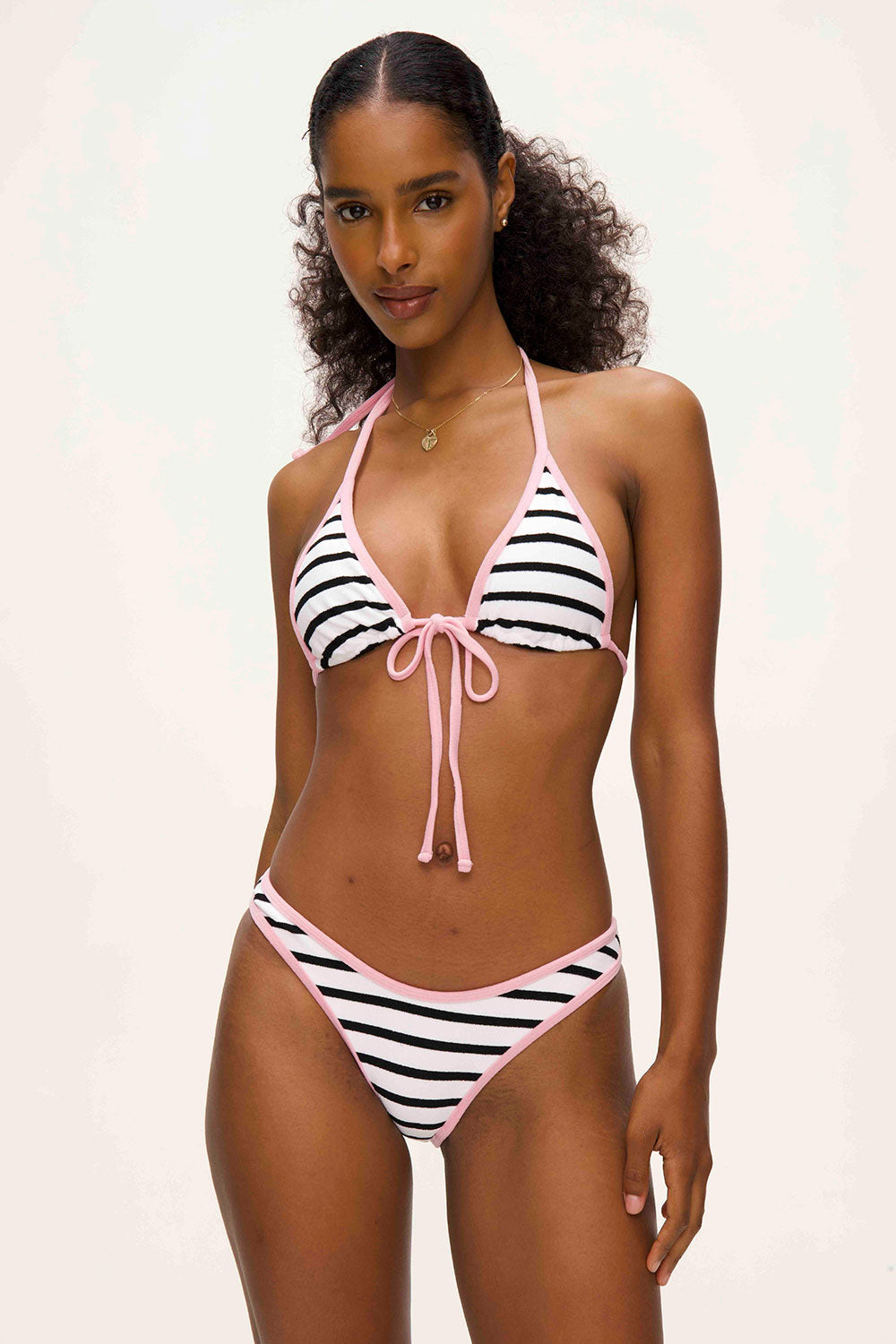 Dove Bikini Bottom  Vintage Stripe