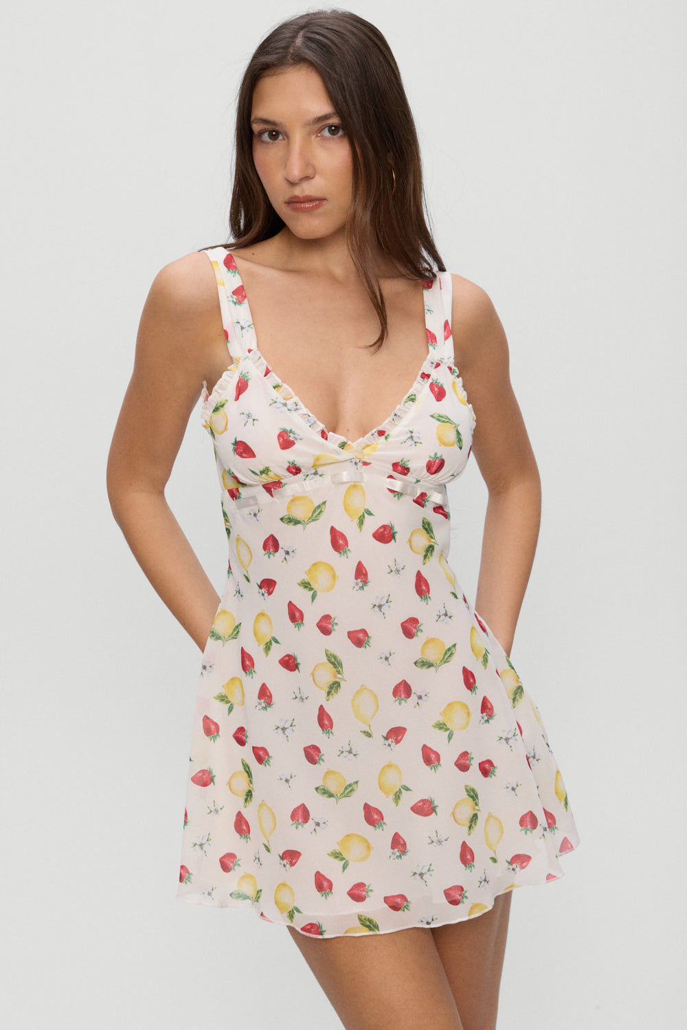 Dreamer Chiffon Mini Dress  Amalfi