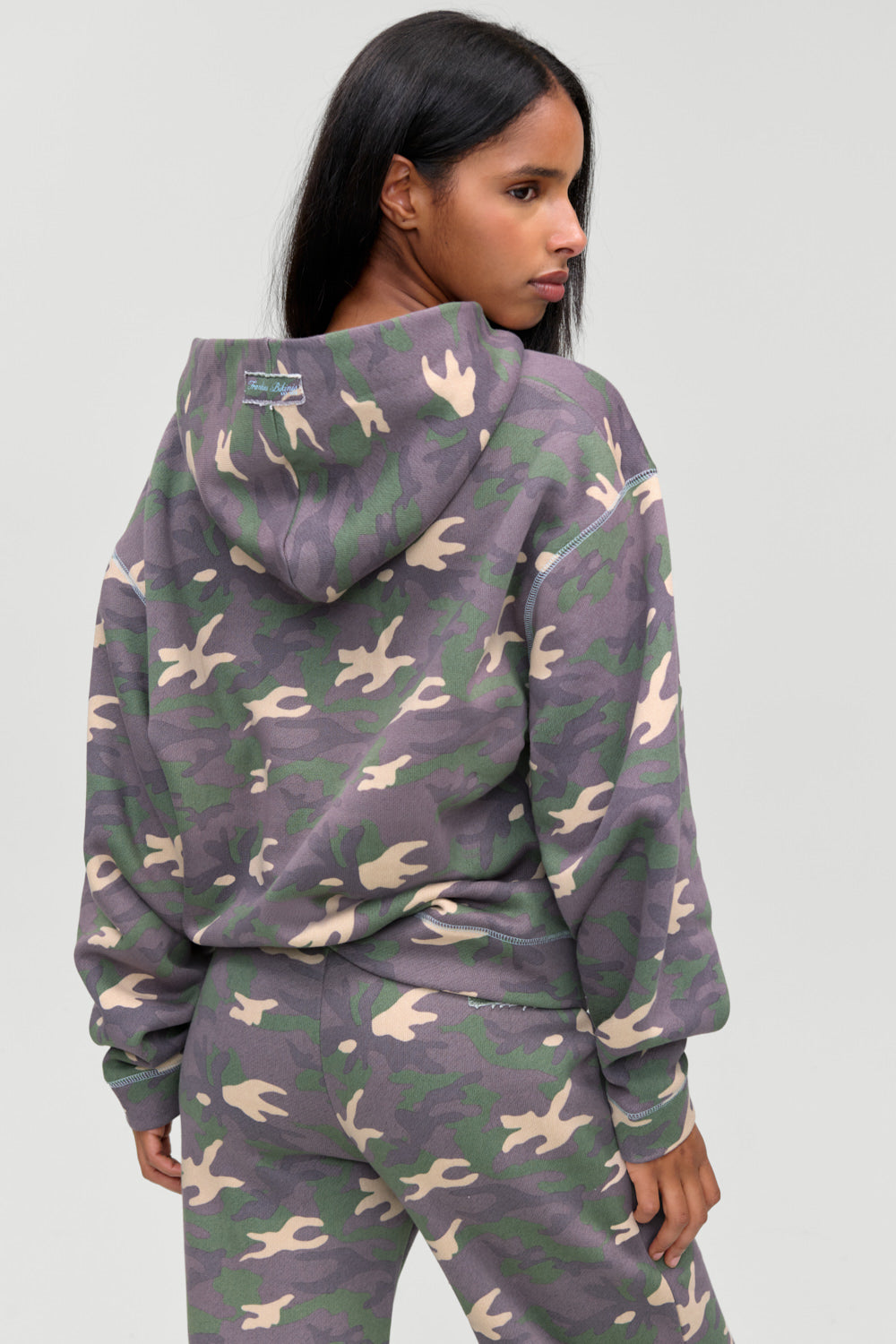 Drew Terry Zip Up Hoodie  Classic Camo