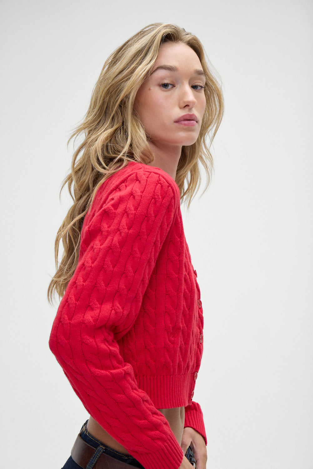 Dudley Cable Knit Cardigan  Heartstrings