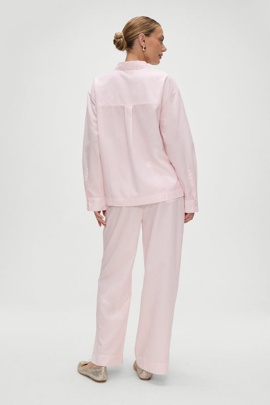 Product--Easy Poplin Sleep Pant in Pink Stripe