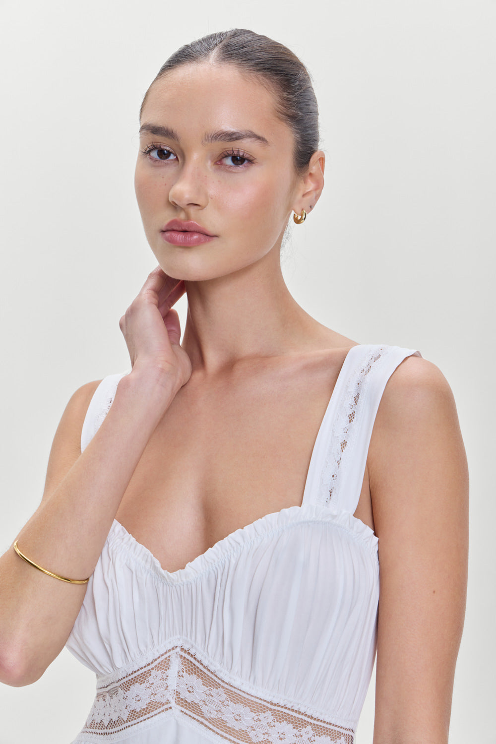 frankies bikinis white maxi dress Dakota Maxi Dress