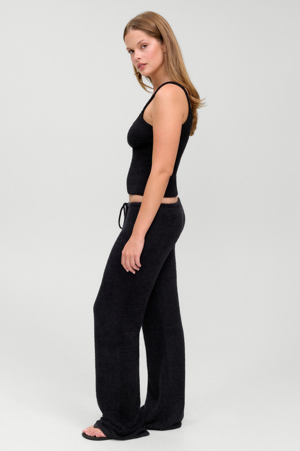 x Barefoot Dreams Ela Knit Pant  Black