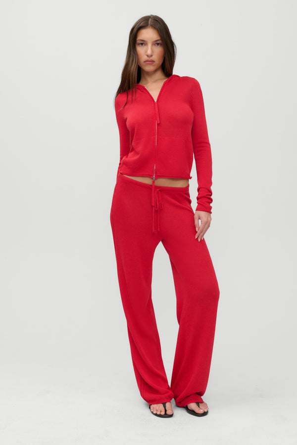 X j e n n i e ela knit pant -  lip tint