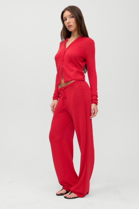 Product-Hover--x JENNIE Ela Knit Pant - Lip Tint