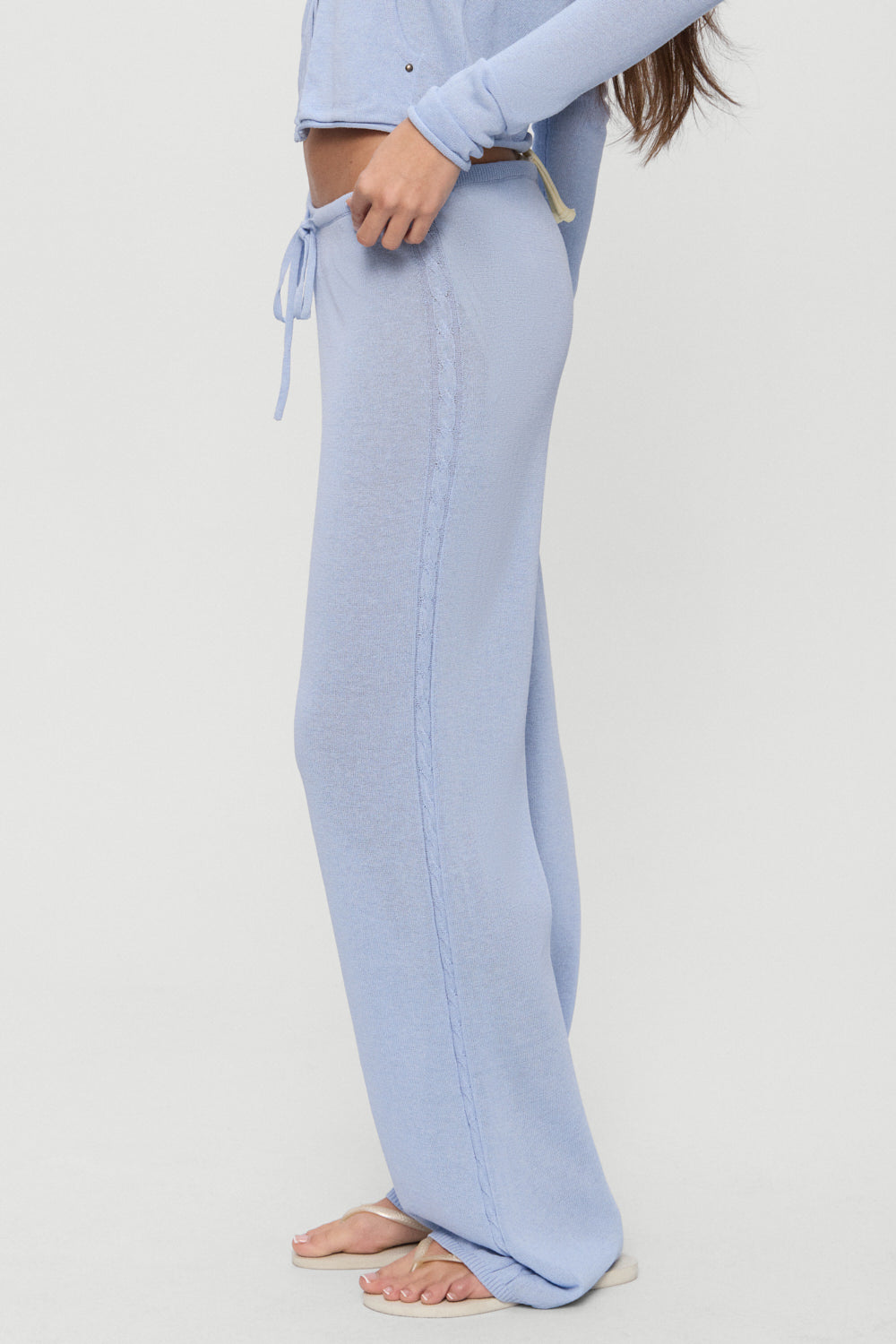 Ela Low Rise Knit Pants  Sleepy Spring