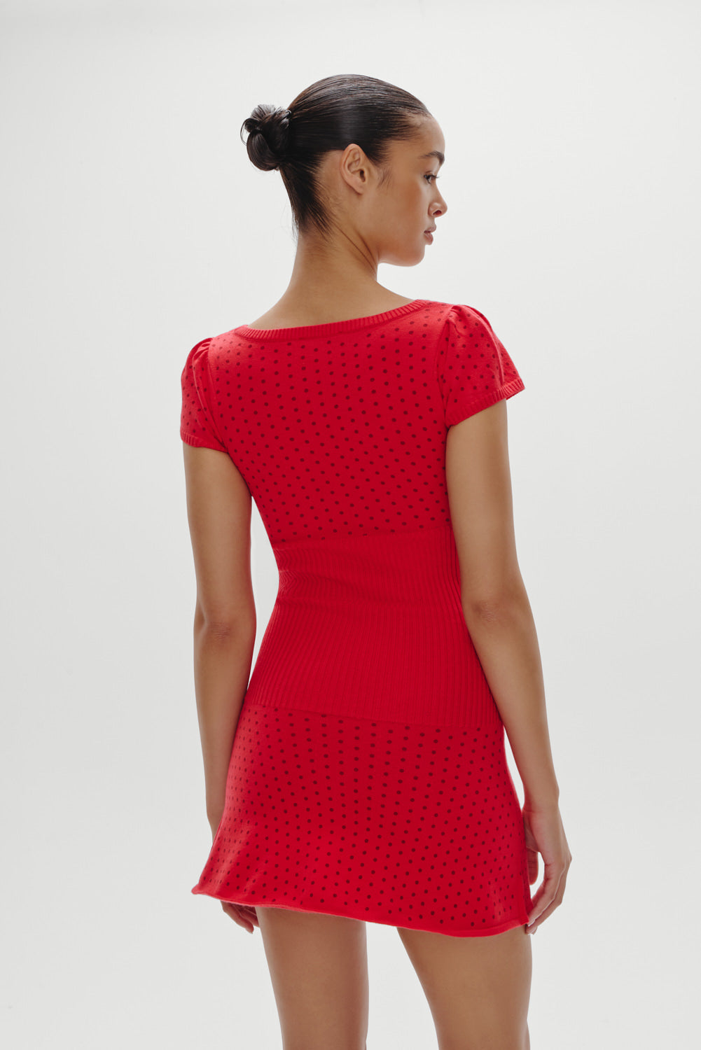 Eliza Knit Mini Dress  Cranberry