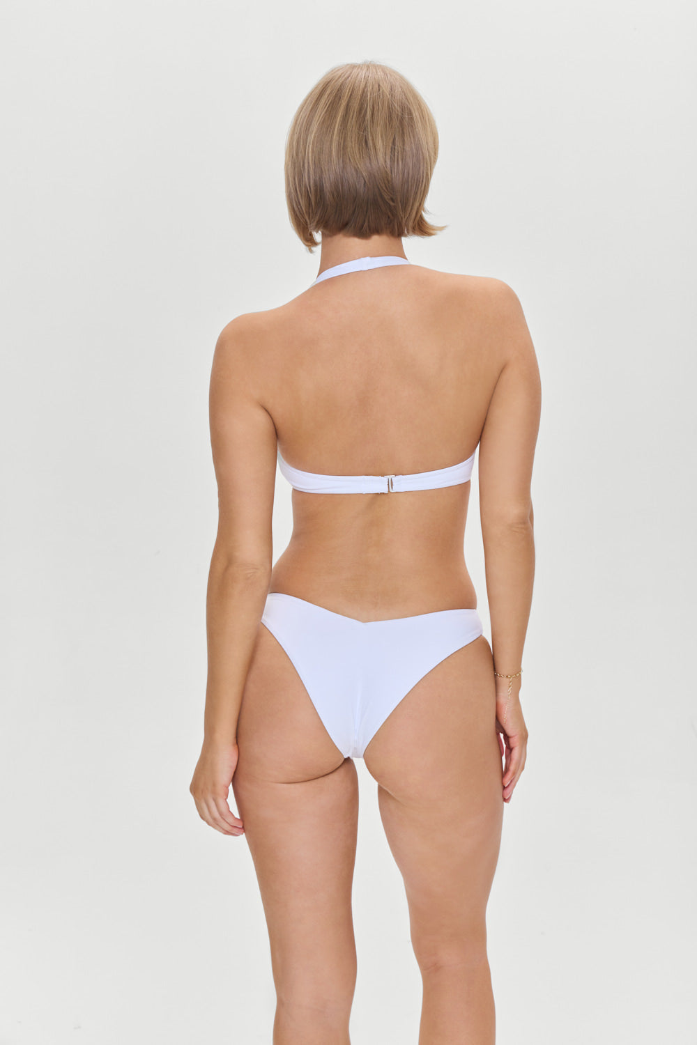 Enzo Cheeky Bikini Bottom  Optic White