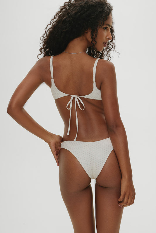 Product--x Khy Enzo Cheeky Bikini Bottom - Pearl Dot
