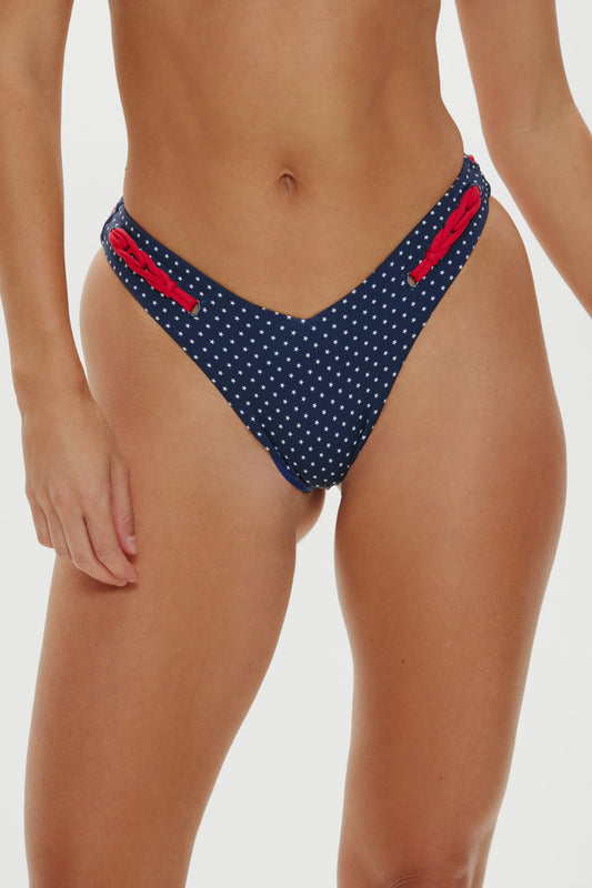 Product-Hover--Enzo Cheeky Bikini Bottom - Shooting Stars