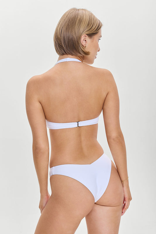 Product--Enzo Cheeky Bikini Bottom Optic White