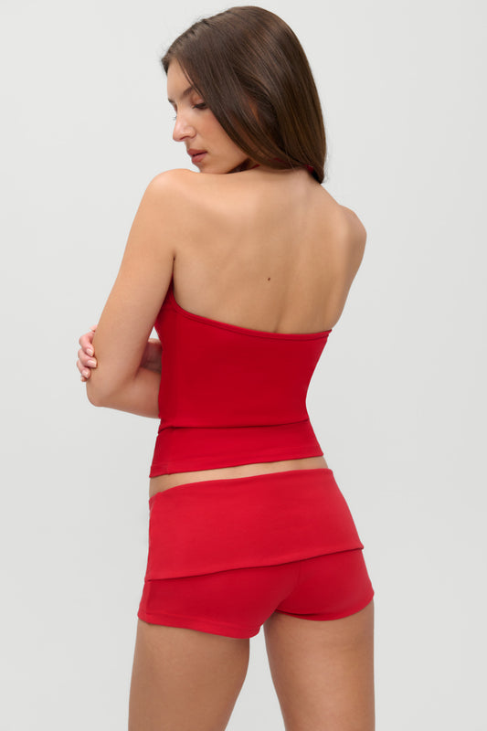 Product--x JENNIE Eva Cotton Mini Shorts - Roses