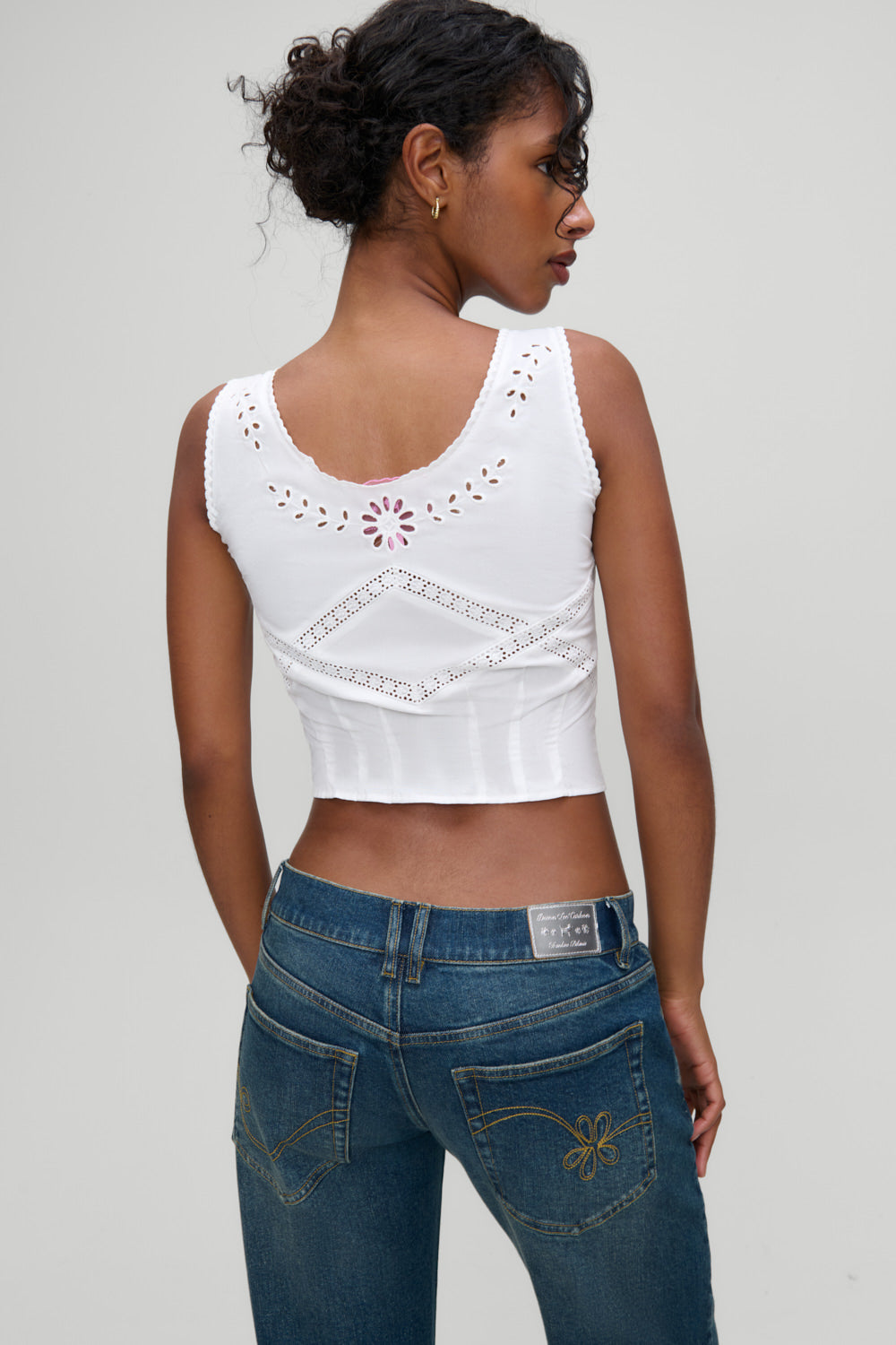 x Devon Lee Carlson Ever Cotton Sleeveless Blouse  Fluff