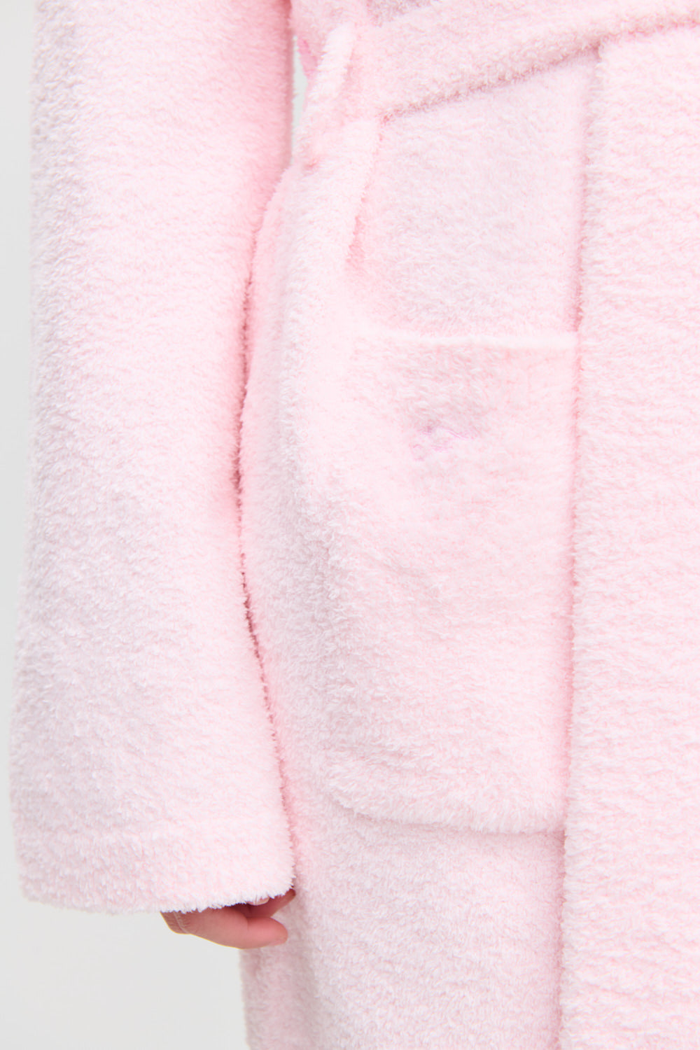x Barefoot Dreams Fireside Hooded Robe  Cotton Candy