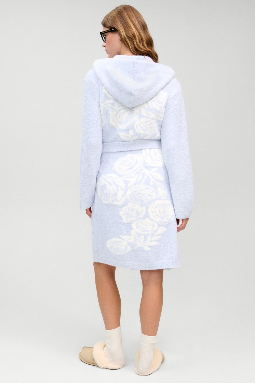 x Barefoot Dreams Fireside Hooded Robe  Ocean Mist
