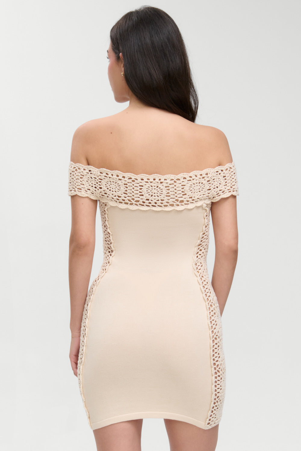 Fleur Crochet Knit Mini Dress  Summer Crochet