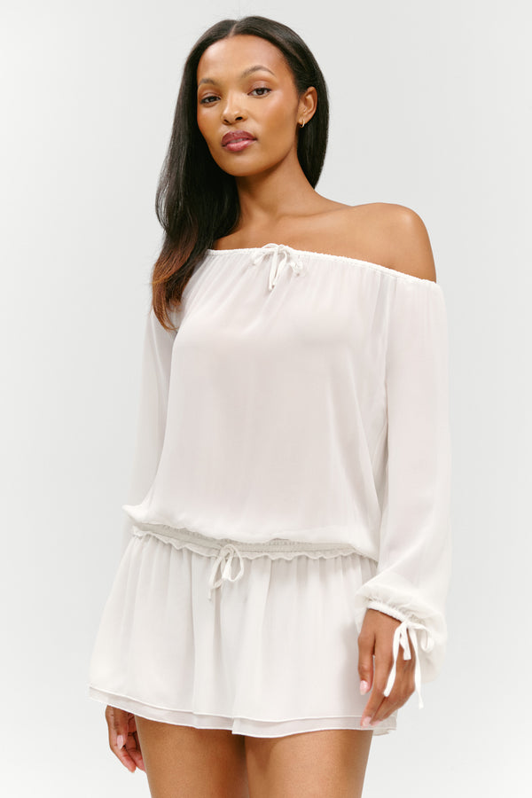 X paige lorenze forever yours chiffon mini dress -  sunday ceremony