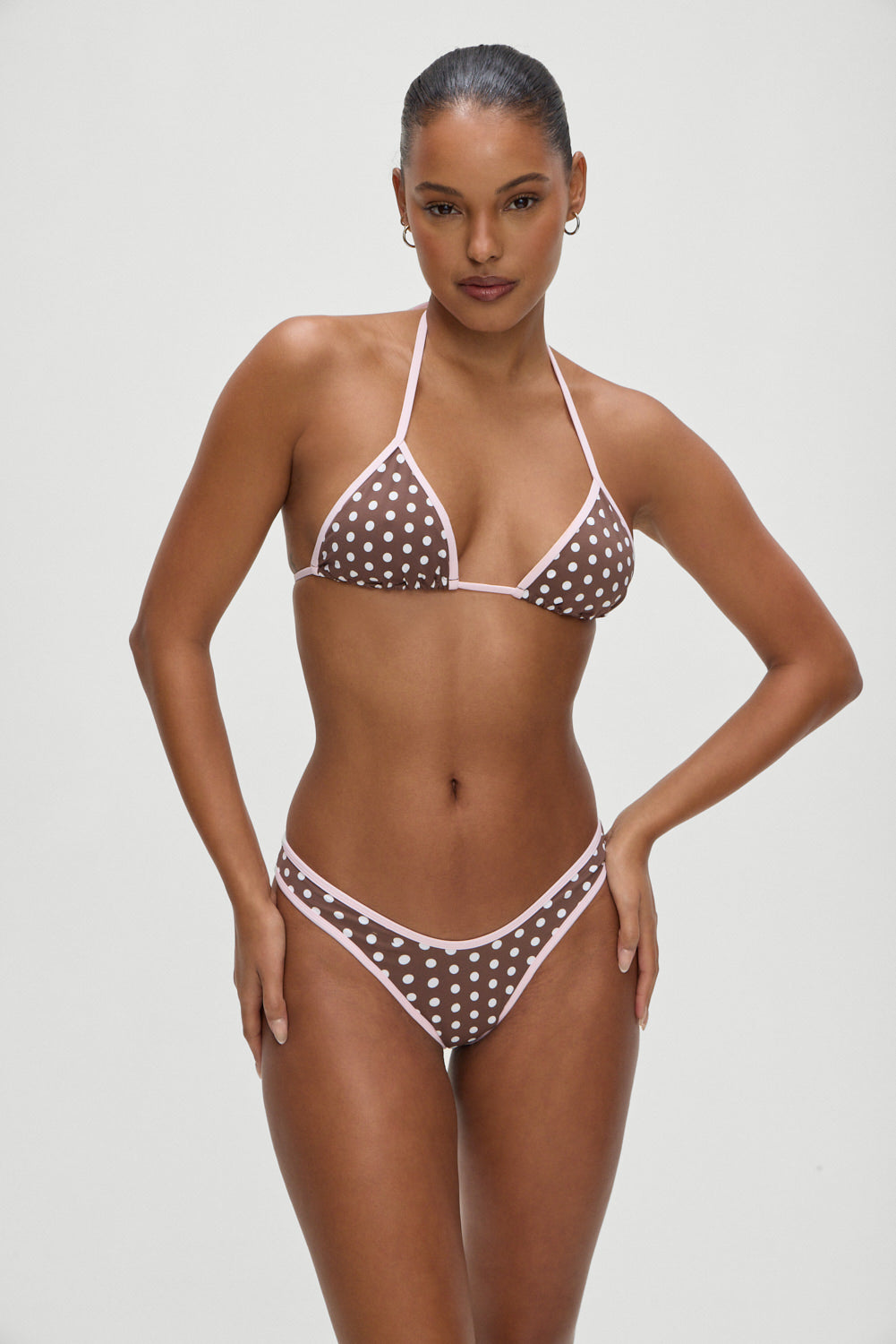 Full Moon Micro Bikini Bottom  Cocoa Dot