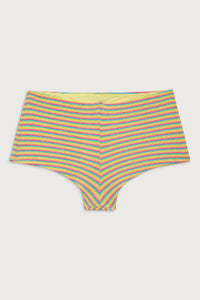 Genevieve Terry Boy Short Bikini Bottom - Lovers Stripe