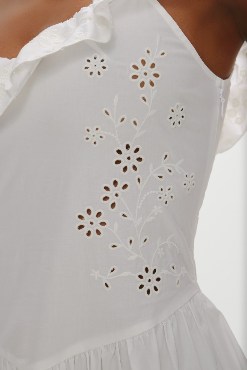 Georgia Cotton Embroidered Midi Dress  Angel's Meadow