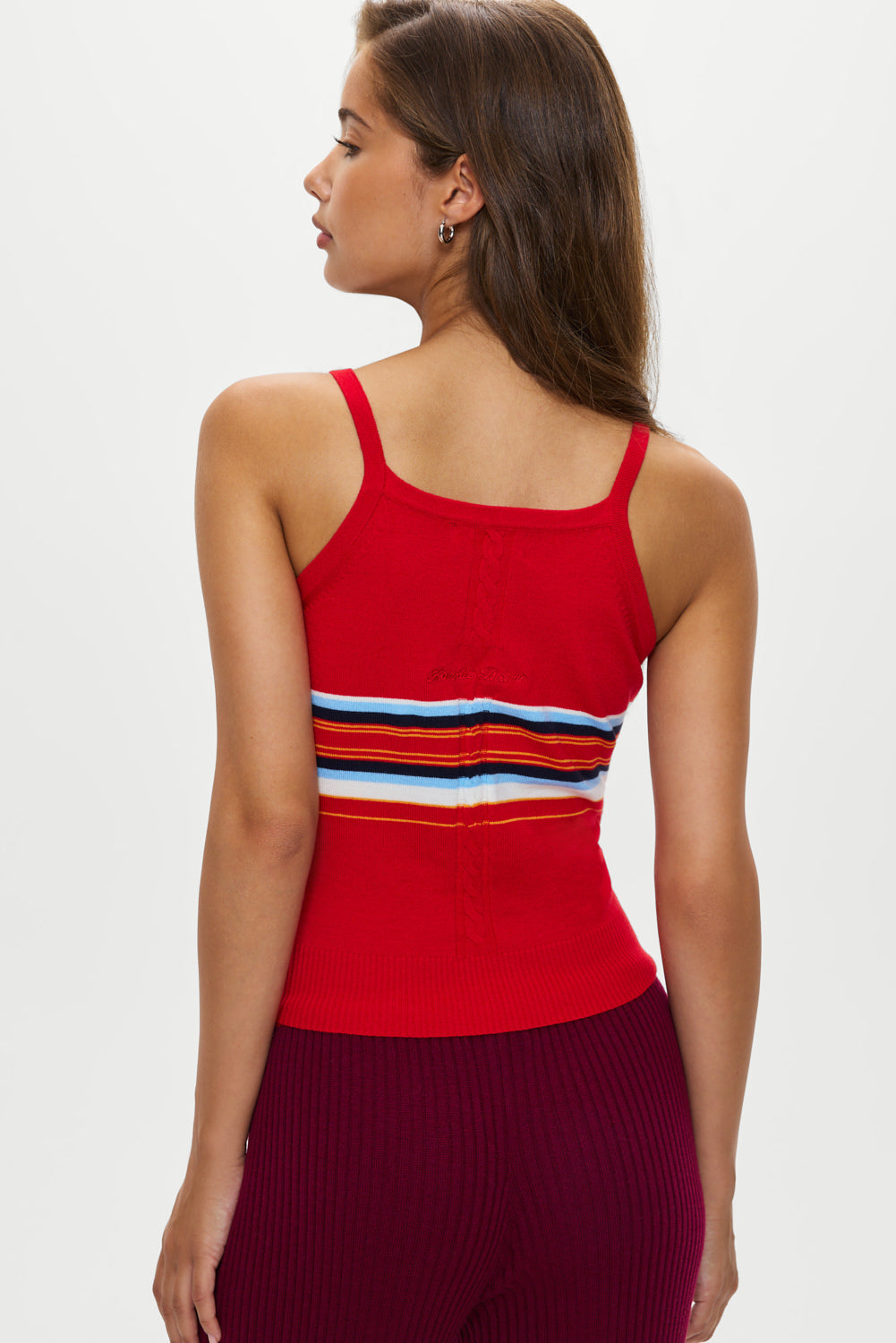 Graham Knit Tank  Ember Stripe